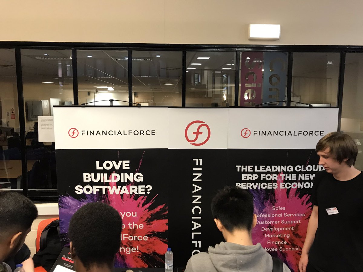 We’re excited to be exhibiting @manchesteruniversity Comp Sci careers fair today. Great atmosphere! #UOMCSCM2019 @FinancialForce