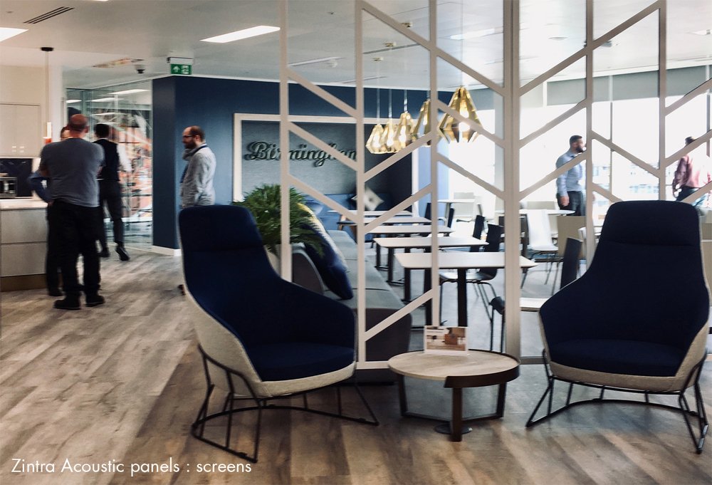 tekturatalk's tweet image. With over 2000 sq metres of floor space, see how our new acoustic solution Zintra and a selection of #wallcoverings have been used at Zurich Insurance's new Birmingham base: bit.ly/2nV3lXm #interiordesign #acousticsolution #officedesign