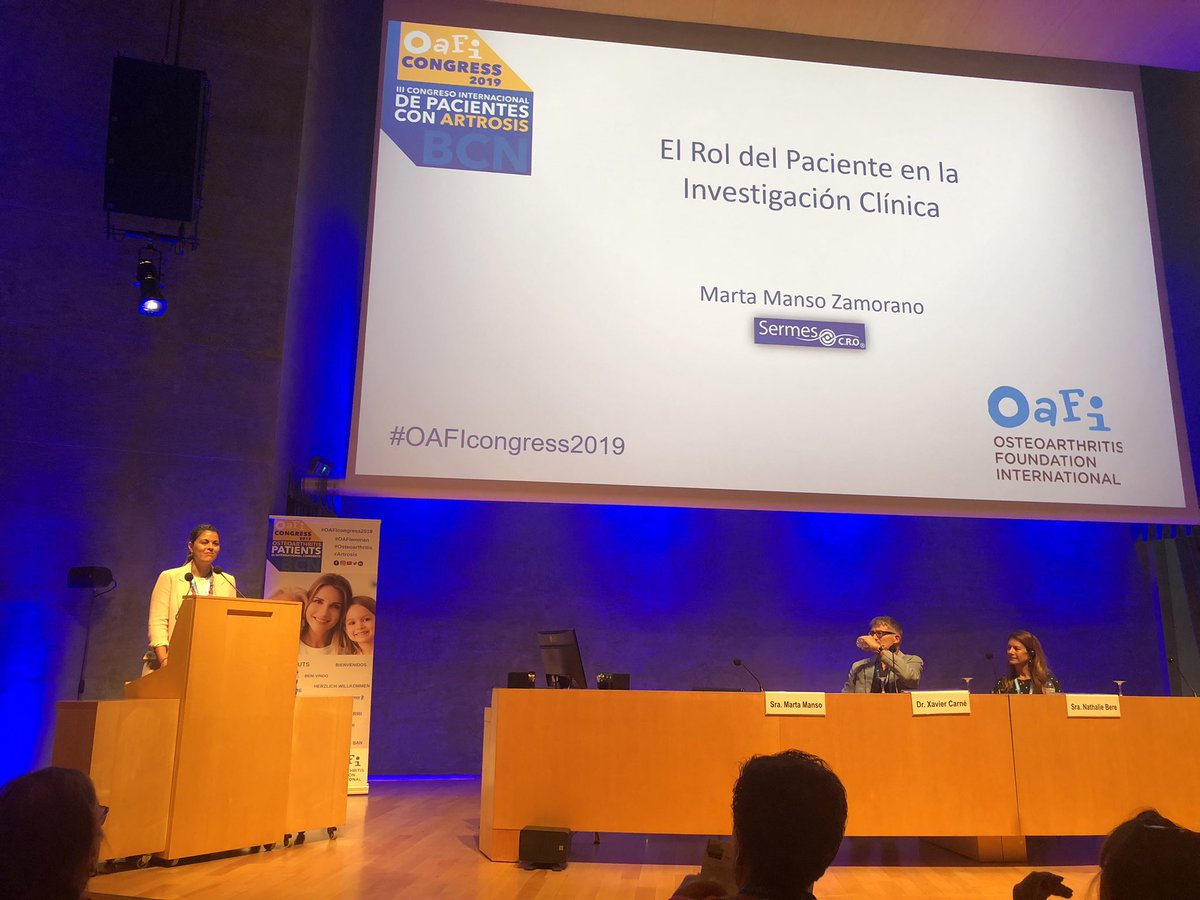 Sermes CRO (@sermescro) on Twitter photo Marta Manso detalla el funcionamiento de las cros y el futuro de la #investigación . Muy interesante para aquellos pacientes que no lo conocen o que desean más información
<a href="/OAFIFoundation/">OAFI Foundation</a> <a href="/FundacionSermes/">Fundación Sermes</a> #OAFIcongress2019 Marta Manso detalla el funcionamiento de las cros y el futuro de la #investigación . Muy interesante para aquellos pacientes que no lo conocen o que desean más información
<a href="/OAFIFoundation/">OAFI Foundation</a> <a href="/FundacionSermes/">Fundación Sermes</a> #OAFIcongress2019