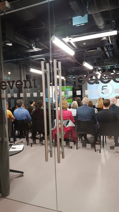 nthdubchamber's tweet photo. What an informative Brexit event @talentgardenie. Thank you to our presenters Siobhan @DublinAirport, Martina @Inter_Trade and Jame @LEODublinCity.
Thanks also to @ShimmerSensing for allowing us to participate in your research. #Brexit #DCUAlpha #NDCC https://t.co/UFePH3IsH3