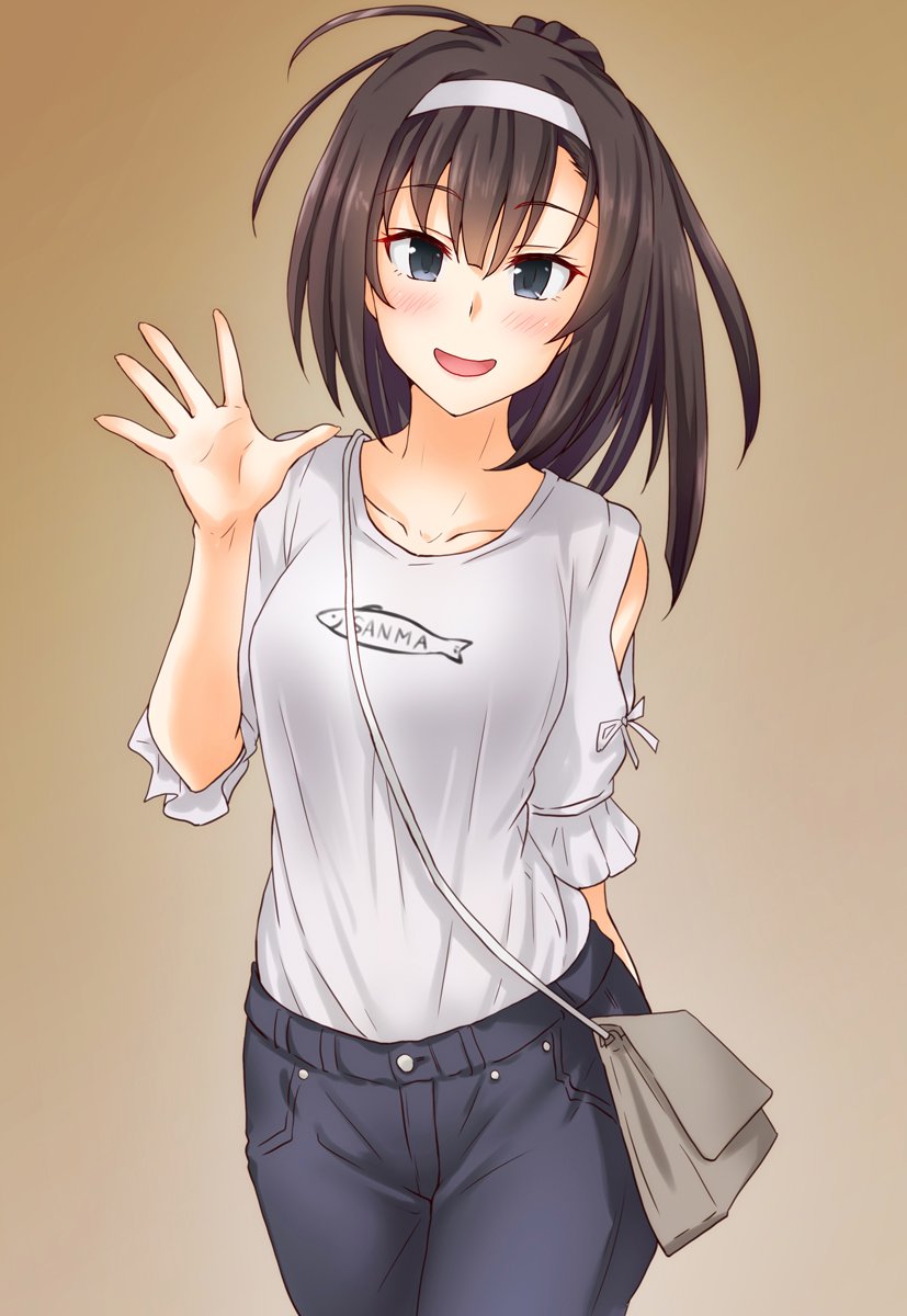 艦これ「お出かけ秋月
#艦これ 」|あんちのイラスト