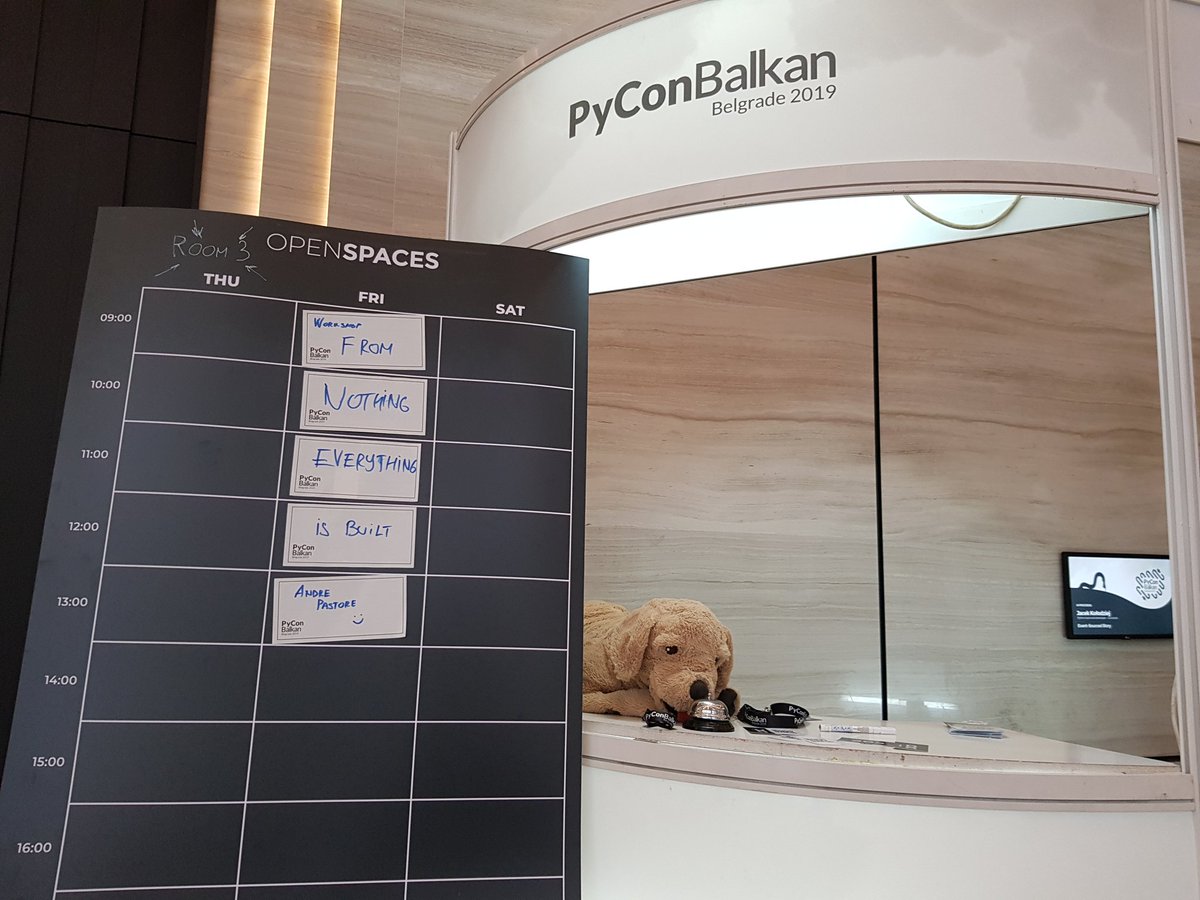PyConBlkn's tweet image. Have a nice idea and want to participate in an Open Space? Near the registration desk you have the Open Space boards, write down your topic and show up at the room! 🤗 It's pretty easy. Tweet and use the hashtag #PyConOpenSpace to make sure people know about it. 💪 #PyConBLKN