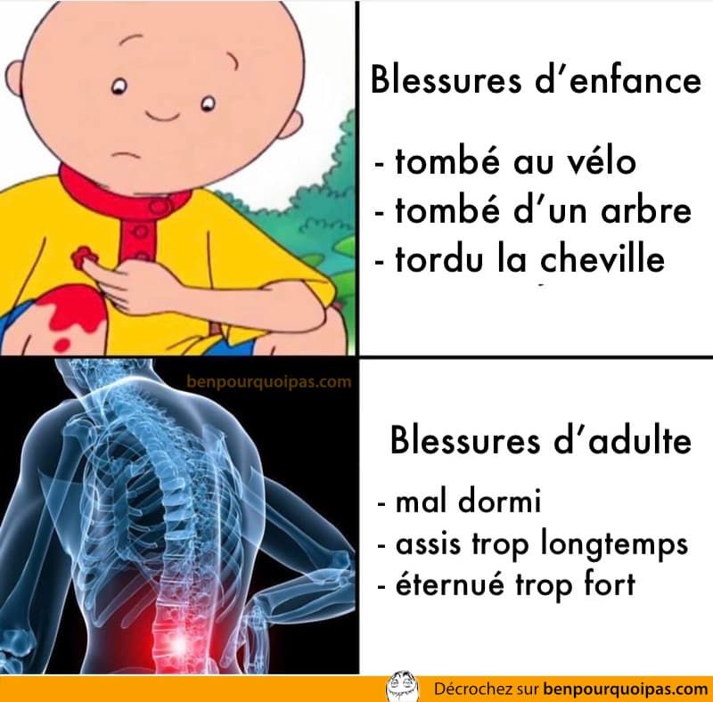 Avoir Images Ben Pourquoi Pas Humour On Twitter Des Blessures D Enfant Vs actualisé par