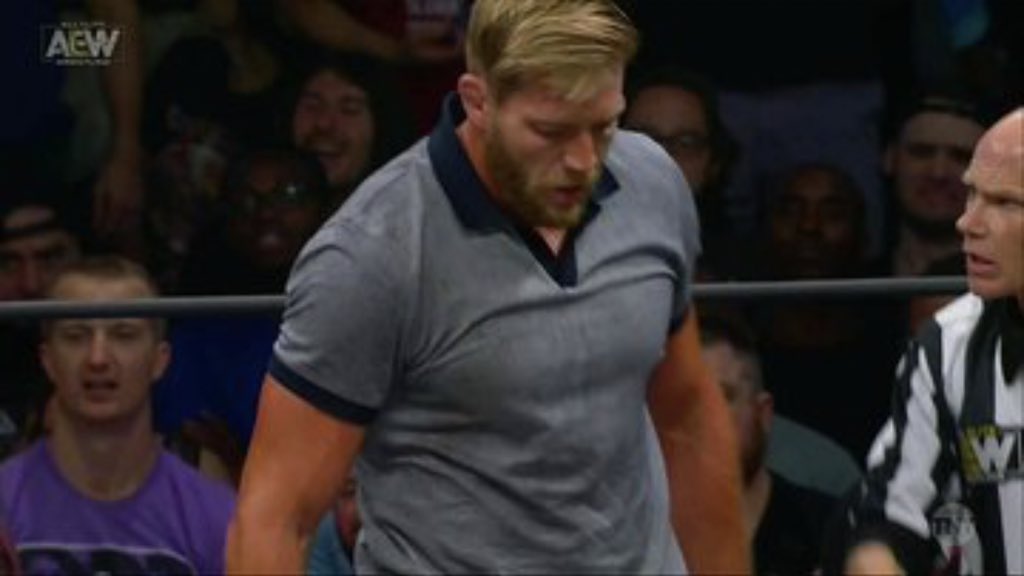 PatriotLock's tweet photo. Jack Swagger is dead.

But Jake Hager is living well. 

#AEWonTNT https://t.co/toGNSgxoKG