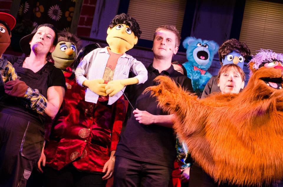 #ThrowbackThursday 

Did you see our side splitting production of #AvenueQ back in 2015? Bet you couldn’t believe your eyes at what those puppets were capable of 😂 #Purpose 

Our hands will also be busy in our forthcoming show #HalfASixpence strumming our banjos!