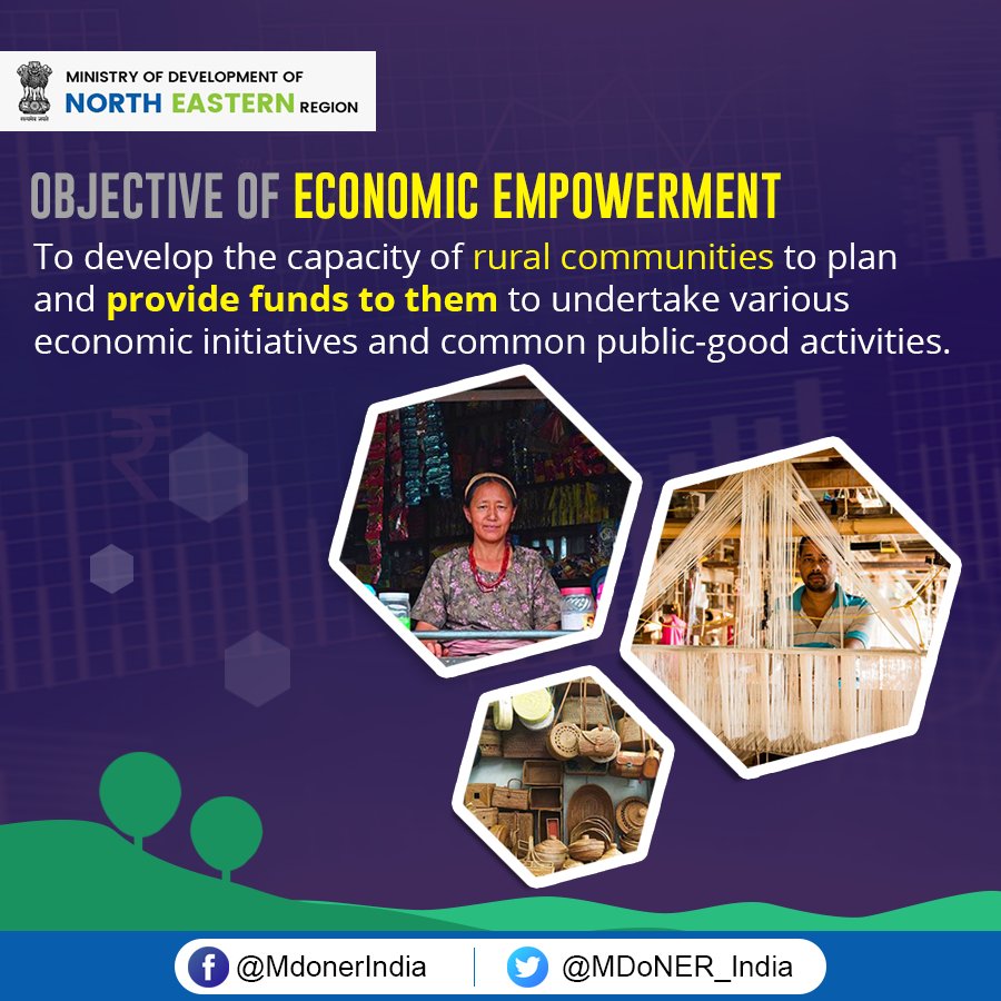 MDoNER_India's tweet photo. Objective of #EconomicEmpowerment. #NERLP https://t.co/oCwaqohuRj