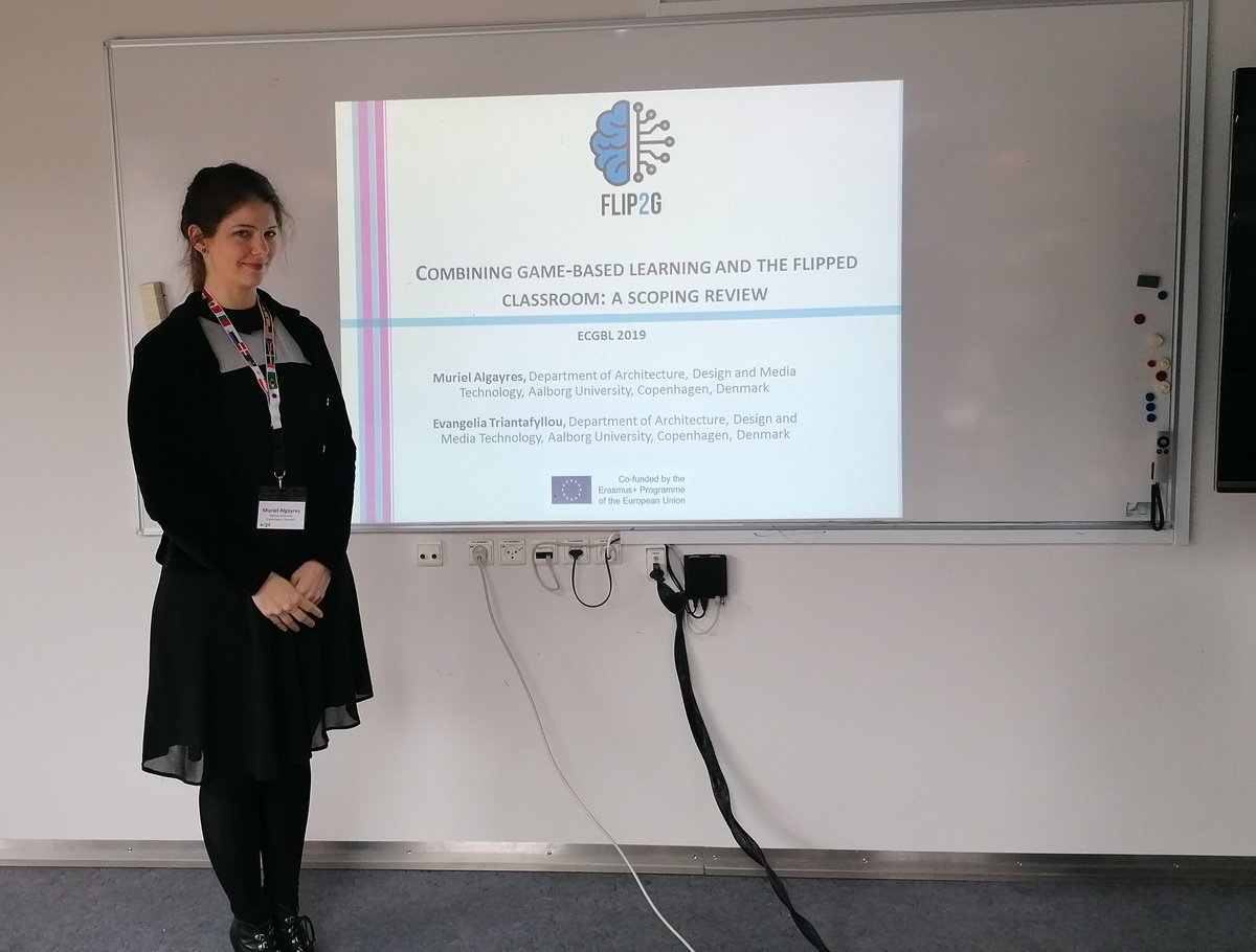 flip2g_project's tweet photo. Today #flip2g was represented at #ECGBL2019 presenting the very first paper written for the project. We are happy to attend and get inspired by some of the best and most creative projects bringing games and creativity to children and students #GBL #FC #playfullearning https://t.co/iHHPU2hmHy