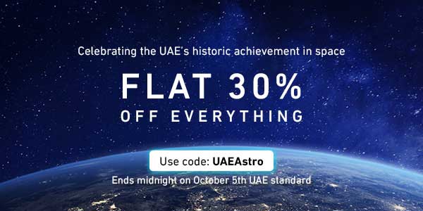 Everyone in the UAE today felt proud. To celebrate, we're offering a Flat 30% discount of everything! Expires Saturday Oct. 5 at midnight (UAE time)

#مرحبا_هزاع #هزاع_المنصوري #HazzaaAlMansoori
