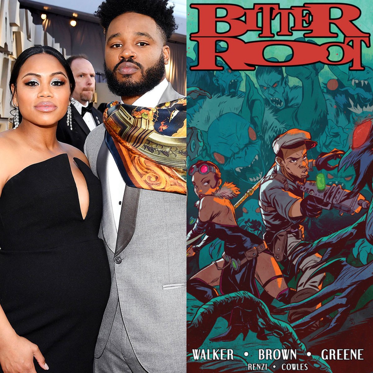 #NOiRNews: ‘Black Panther’ film director #RyanCoogler, and wife/producer and director, #ZinziEvans, are set to produce a live-action movie adaption of the iconic @imagecomics series, ‘Bitter Root’!

#noirnews #noircaesar #ryancoogler #zinzievans #bitteroot #imagecomics