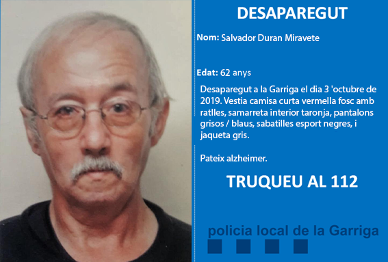 PLlagarriga's tweet photo. Ajuda'ns a trobar a Salvador, desaparegut avui #laGarriga. Fes RT https://t.co/eRNPC58BfN
