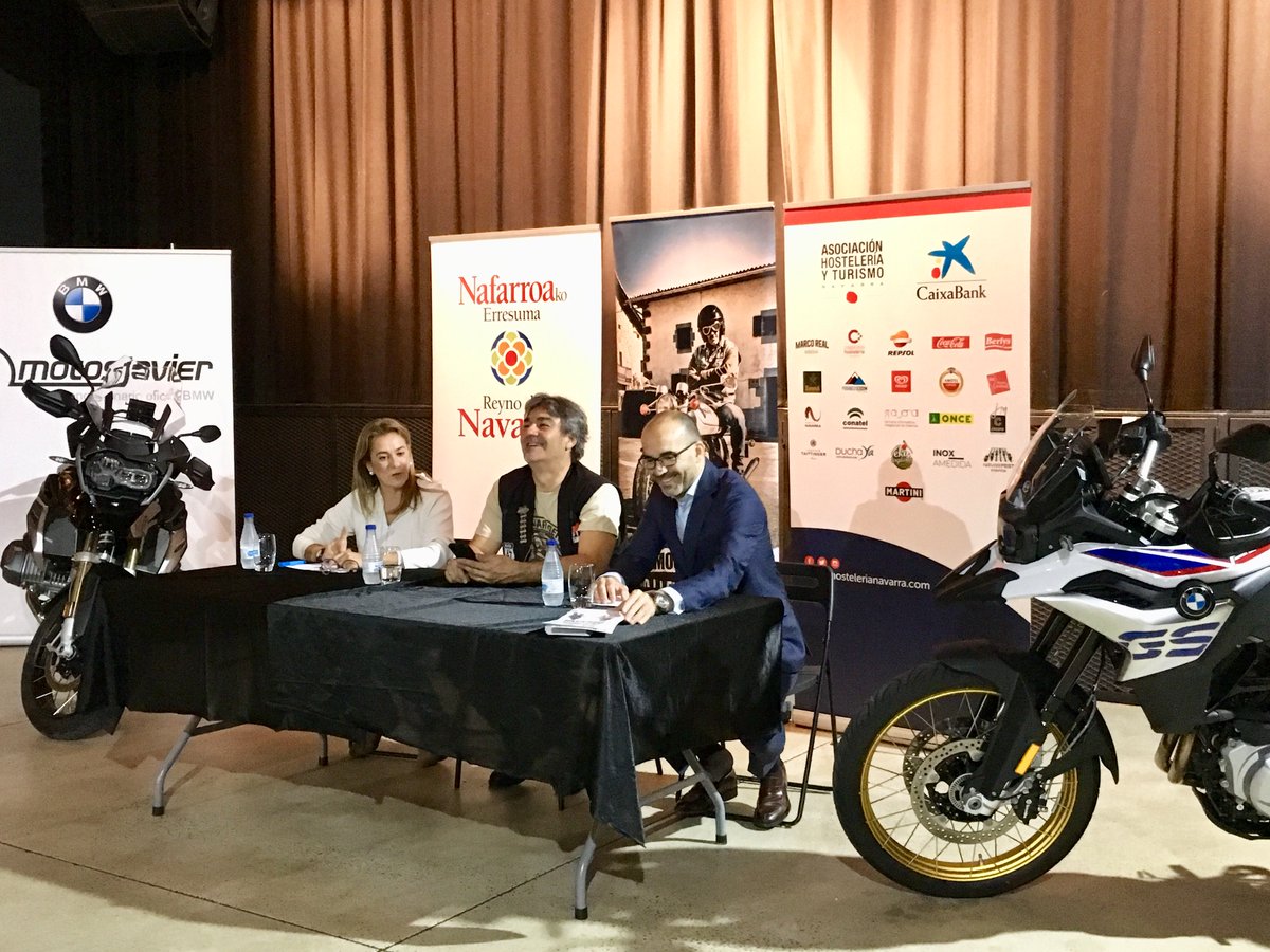 NavaRider (@navarider) on Twitter photo Hoy hemos presentado en #RuedaDePrensa la sexta edición de la NavaRiderDay2019!
🏍 Se han inscrito 825 moteros y se celebra este sábado 5 de octubre de 2019 en Navarra.
🔹 Iniciativa que se engloba dentro del Proyecto NavaRider
🍷🍲 Coincide con la <a href="/cazuelicayvino/">SemanaDeLaCazuelica</a> Hoy hemos presentado en #RuedaDePrensa la sexta edición de la NavaRiderDay2019!
🏍 Se han inscrito 825 moteros y se celebra este sábado 5 de octubre de 2019 en Navarra.
🔹 Iniciativa que se engloba dentro del Proyecto NavaRider
🍷🍲 Coincide con la <a href="/cazuelicayvino/">SemanaDeLaCazuelica</a>