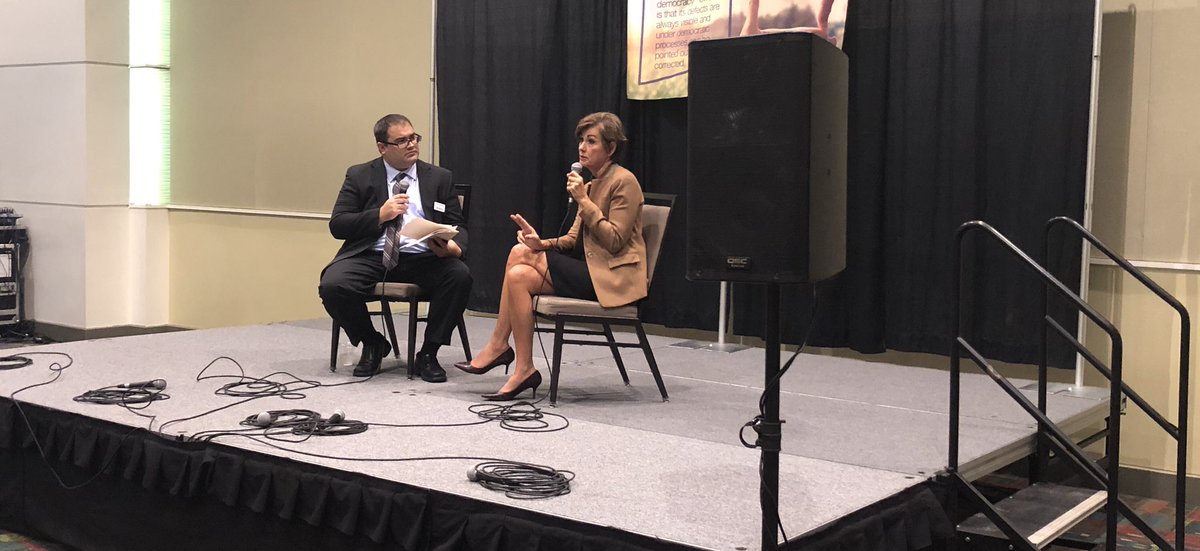Spoke at the <a href="/iowaideas/">Iowa Ideas</a> Summit 2019 this morning about workforce, trade, rural Iowa, and mental health. Looking forward to building on the progress we have made this year! <a href="/gazettedotcom/">The Gazette</a>