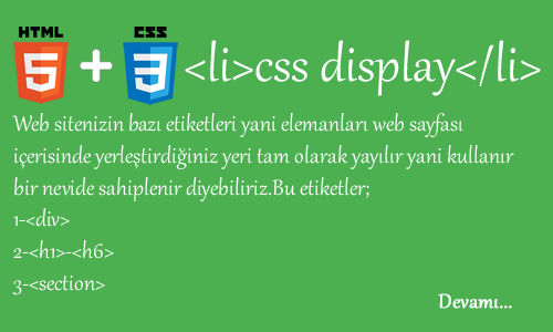 htmlcssdersler's tweet image. CSS Display(Görüntü-Ekran) -
htmlcssdersleriogreniyorum.com
htmlcssdersleriogreniyorum.com/css_dersleri/4…
#css #css3 #csstudent #CSSC #cssl #cssr #cssakuhinpost #CSSA #CSSCOffice #cssmodz #csstutorialforbeginner #csstutorials #csshipper #cssd #csscoder #csscode #cssclass #csscoding #cssh #csstemplates