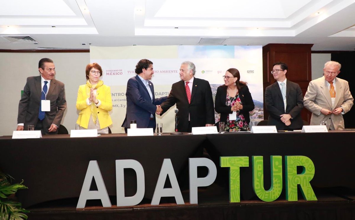 TorrucoTurismo's tweet photo. Con la presencia de Marita Broemmelmeier, Directora Residente de GIZ y autoridades del @inecc_gob_mx, de la
@CONANP_mx y del @PNUD_Mexico, inauguramos el “Encuentro Nacional #ADAPTUR” donde se abordarán temas relativos a la adaptación del sector turístico al cambio climático. https://t.co/D9UoETZ5Ei