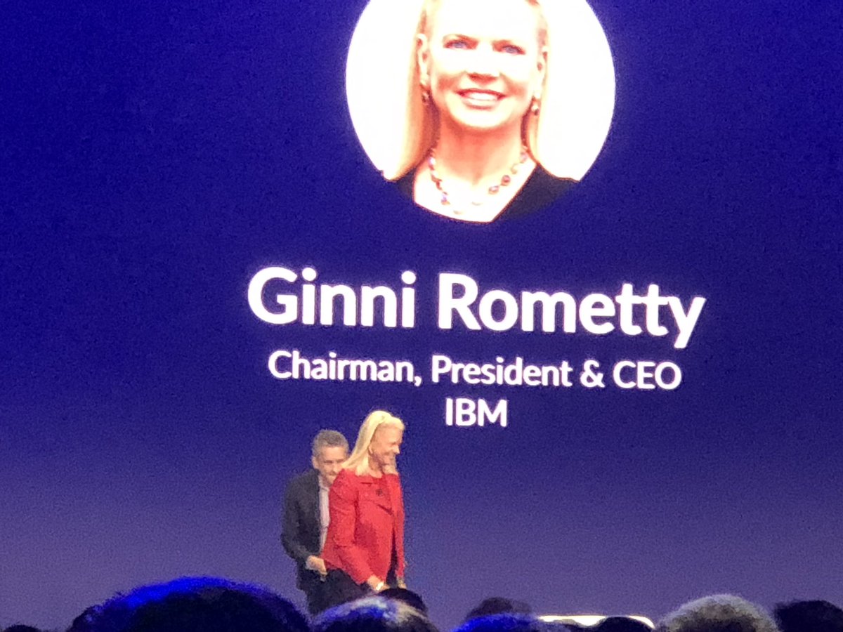 Data is your competitive advantage per @GinniRometty at #boxworks