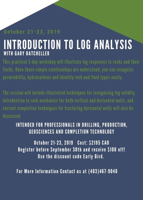 ProgressSeminar's tweet image. Is a high gamma ray an indication of lots of clay and perhaps resulting in a significant reduction in production or perhaps ONLY an indication of Kerogen and therefore a source rock?  Find out more at our Introduction to Log Analysis Course on Oct 21-23!