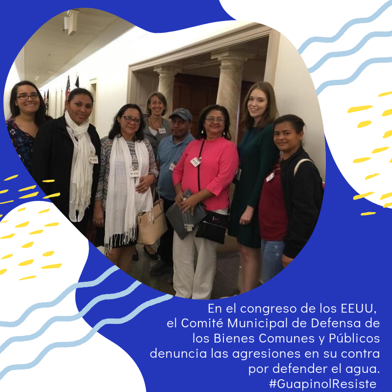 UFMiningJustice's tweet photo. #Guapinol Water Defenders denounce aggressions against them in US Congress for defending their watershed in Honduras against mining projects in their community. #GuapinolResiste https://t.co/Xdmo7iWl4f
