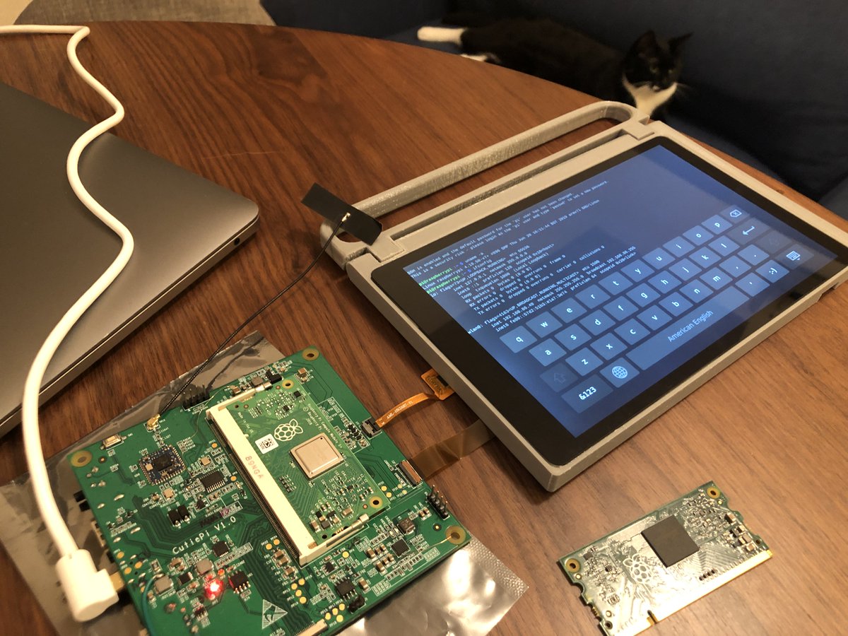 penk's tweet image. Latest updates for the open source CM3+ #CutiePi tablet: 

New V1.1 PCB design, compositor UI #builtwithQt, and mass production plan. 

👉 link.medium.com/z5LEanomu0 

@Raspberry_Pi @qtproject @TheMagPi