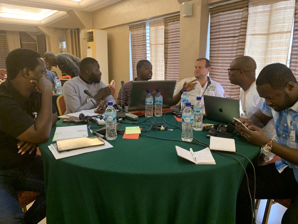 An interesting Closing Session for the Day. <a href="/AfGoesDigital/">Africa Goes Digital Inc.</a> members grouped to share what lessons they took from individuals’ experiences during the round table discussion. #UAS_ECW2019 #drones <a href="/CTAflash/">CTA</a>