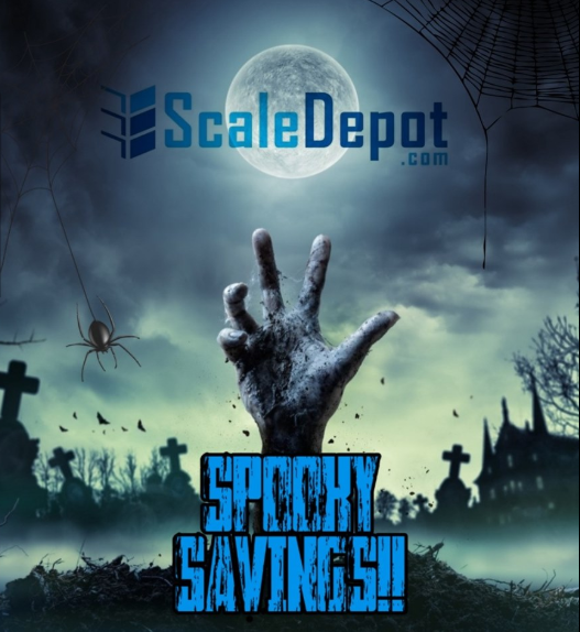 ScaleDepot's tweet photo. who is ready for #Halloween we know we are! make sure to stop on in for our #spooky savings #sale #scaledepot #primescales #zenithweighing #scales #floorscale #palletscale #shipping #warehouseequipment https://t.co/WyEbt6VEFs