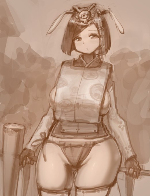 餅つきが得意な月の兎さん。パワーがある 