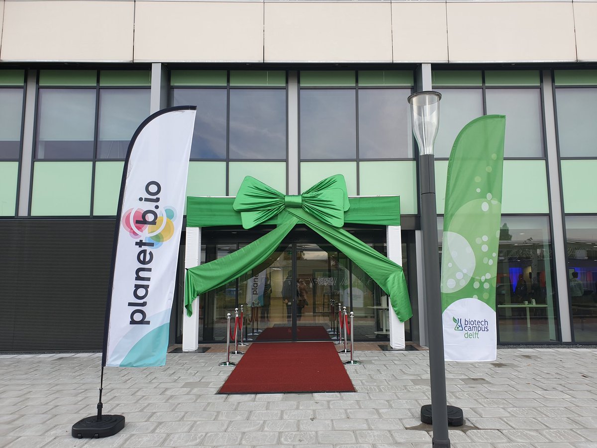 agneseborg's tweet photo. Opening today of #planetbio at the Biotech Campus Delft #startups #biotech #innovation for people & planet! @DSM https://t.co/57KZADEIAp