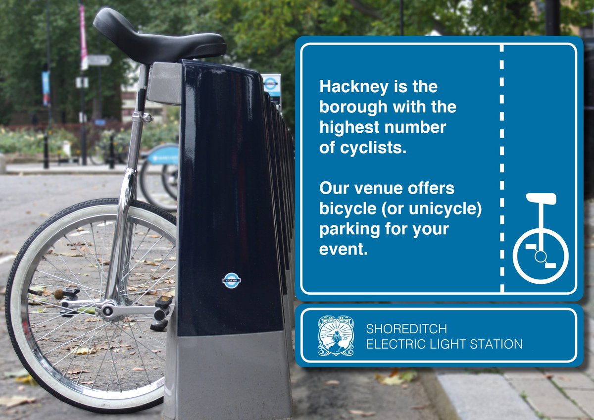 ShoreditchELS's tweet photo. Book your bike friendly event in Hackney now via the link below 🚲

https://t.co/IszKnzpB1U https://t.co/F9r9IFwLoL