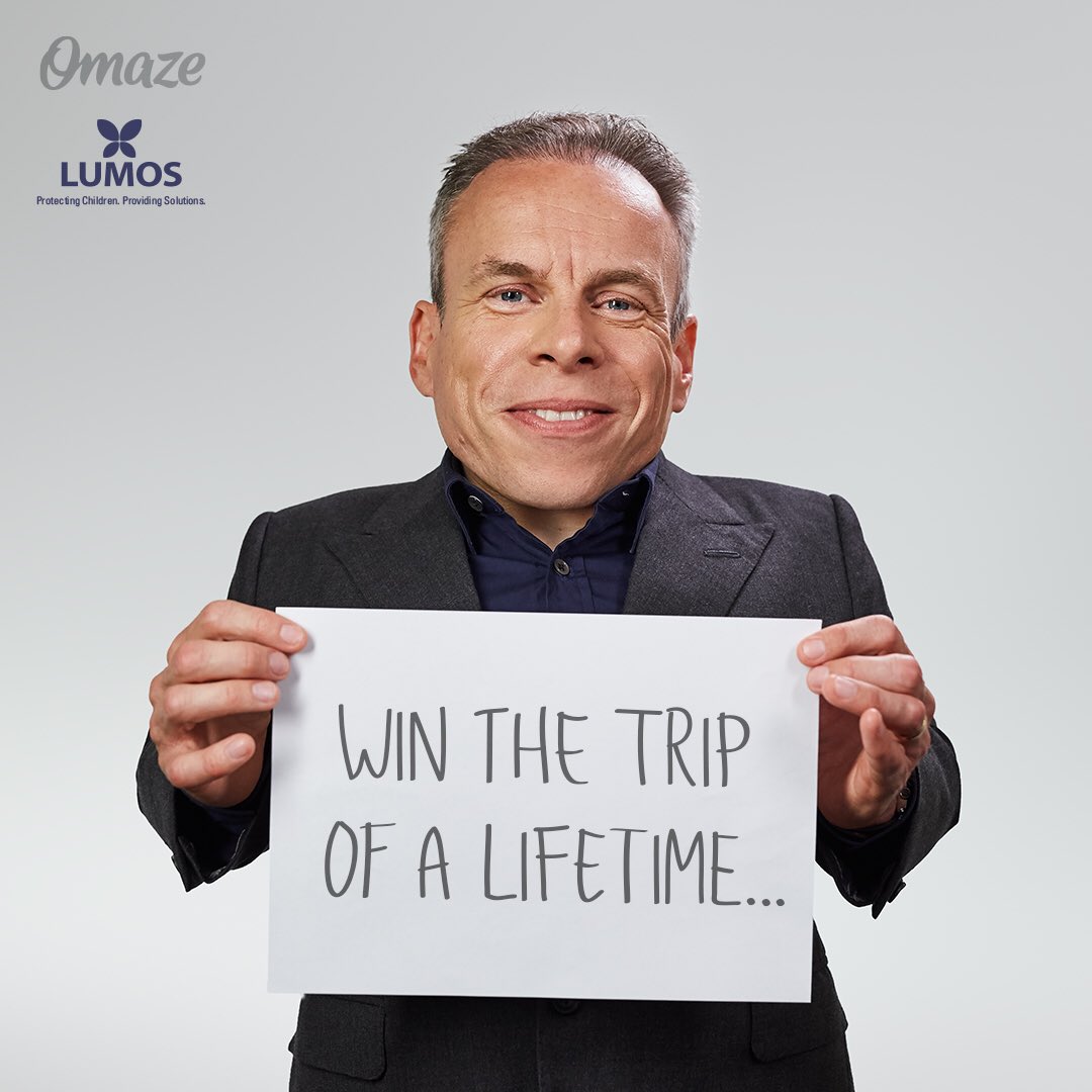 You could win the trip of a lifetime to experience the magic of Harry Potter in 4 cities. (I’ll even meet you on the real film sets at Warner Bros Studio Tour in London!) Support <a href="/lumos/">Lumos</a> &amp; enter here: bit.ly/2kVDJbn #harrypotter #omaze NoPurNec 18+ US &amp; UK only. Rules@URL