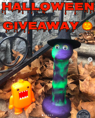 NYToyCollective's tweet photo. This #Halloween, win a limited-edition #Shilo! We’ve cooked up a caustic con-cock-tion of slime green &amp; purple black shimmer we’re calling 🧙‍♀️Witches’ Brew 🧙‍♀️, &amp; we’re giving it away this #Cocktober! 🎃

Visit our IG at https://t.co/BAxpdNFrXw for more details on how to enter 🎁 https://t.co/UkdwWcWFzj