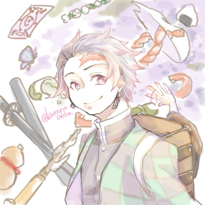 雲野 瑛さんがTwitterに投稿した竈門炭治郎(鬼滅の刃)のイラスト。