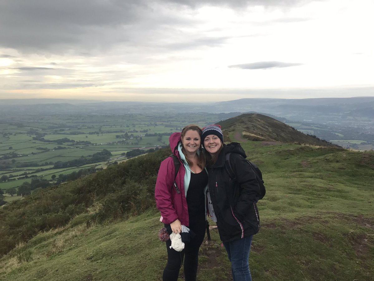 YPantEnglish's tweet image. Mrs Munday and Mrs Dyson atop Ysgyryd Fawr. #teachingoutsidetheclassroom