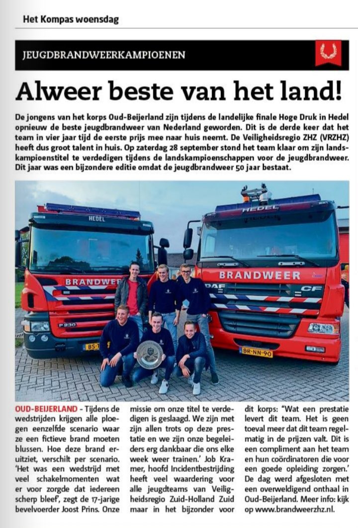 Brandweer Oud-Beijerland tweet media