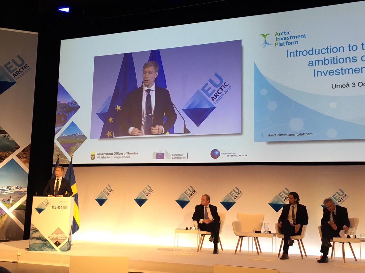 Arctic Investment Platform presented at the #EUArcticForum by the project manager <a href="/htilsennahoj/">Johannes Lith</a>