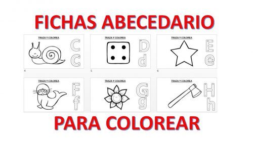 Fichas Del Abecedario Para Colorear - La primera imagen contiene un