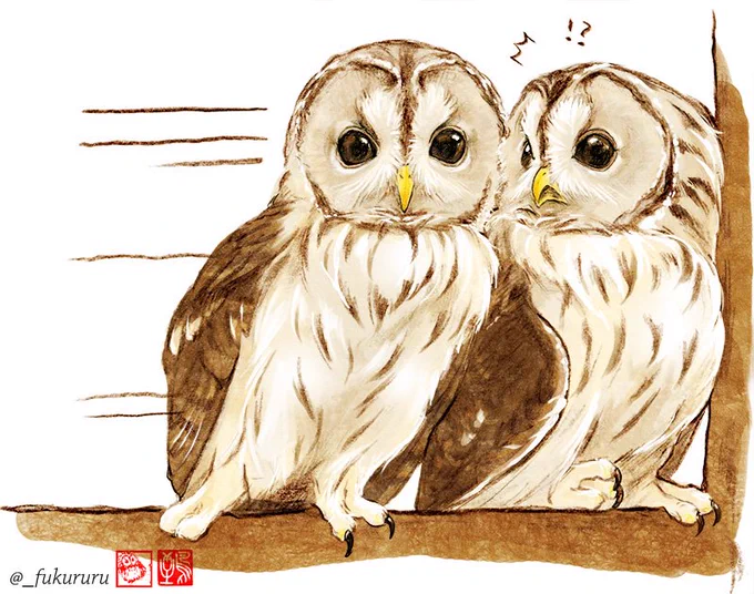 #私の作品もっと沢山の人に広がれ祭り 
フクロウ好きさんに
広がれー{・ν・}🦉{◎ν◎}ʚバサァɞ 