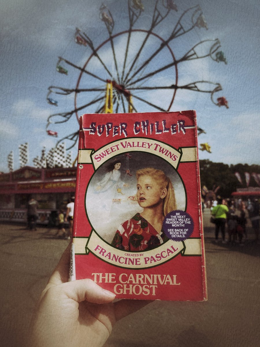 GUB_Podcast's tweet photo. It's spooky season and we've started it off with the Sweet Valley Twins! Episode 28 Francine Pascal's Super Chiller: The Carnival Ghost is up now on Apple, Google, and Spotify. 
https://t.co/mdmm84D1D4

#bookpodcast #sweetvalley #nostalgicreads #superchiller https://t.co/ZoqRerT6H7