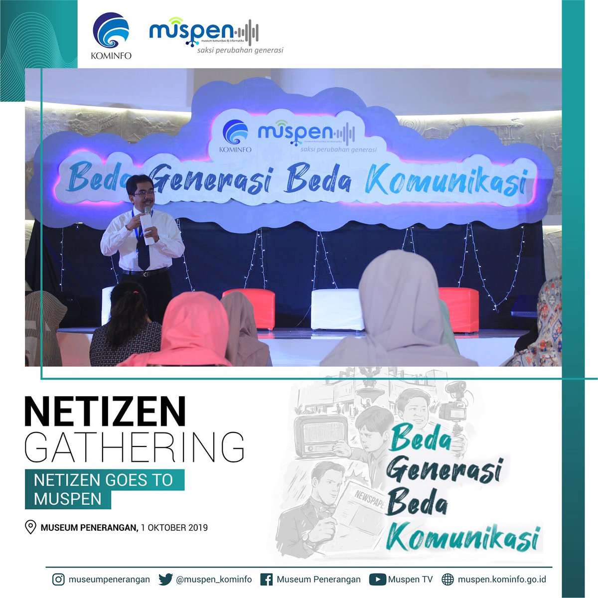 muspenerangan's tweet photo. Masih belom bisa move on dari acara kerenn di @muspen_kominfo “Netizen Goes To Muspen” Beda Generasi Beda Komunikasi. #MuspeNext hayoo siapa yang kemarin datang??? Mana suaranyaaaa!!!!! https://t.co/O0mC85RRTv