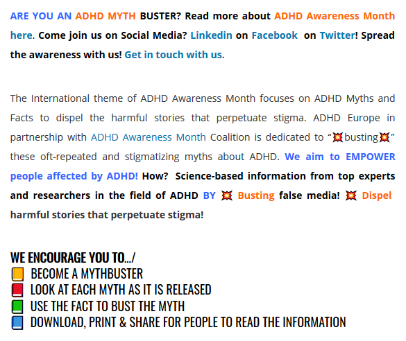 ADHD_Europe's tweet photo. Download-Descargue-Téléchargez-κατεβάστε->https://t.co/wpcY7zC1tK / #ADHD Doesn’t Exist (#Myth) Español: El TDAH no existe (#Mito) / Le TDAH n’existe pas (#Mythe) /  Η ΔΕΠΥ δεν υπάρχει (#μύθος) #ADHDisReal #ADHDAwarenessMonth #ADHDFacts #ADHDMyths #ADHDMythBusting https://t.co/oxDypCddde