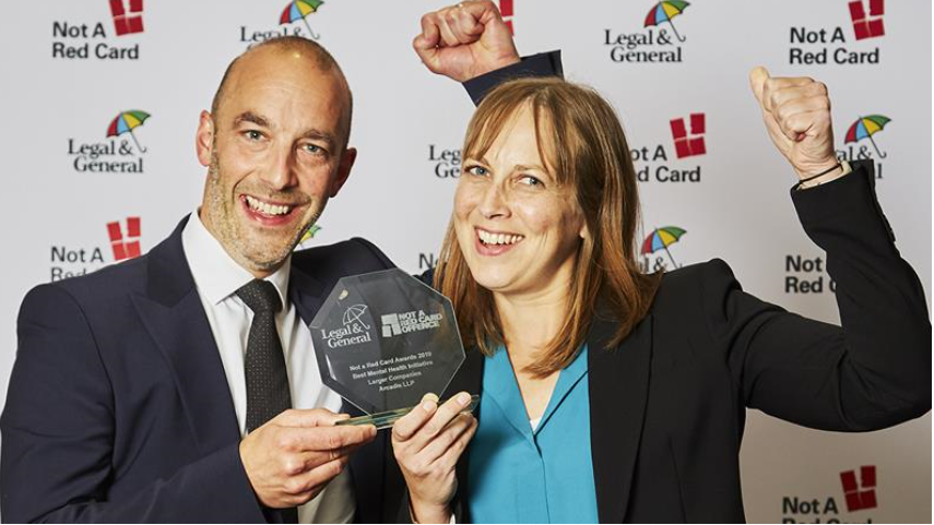 Arcadis won the prize for ‘Best Mental Health Initiative’ for large companies at the @landg_group ‘Not A Red Card Awards' which recognises organisations that have developed and implemented best practices around addressing mental health in the workplace.

#MentalHealthAwareness