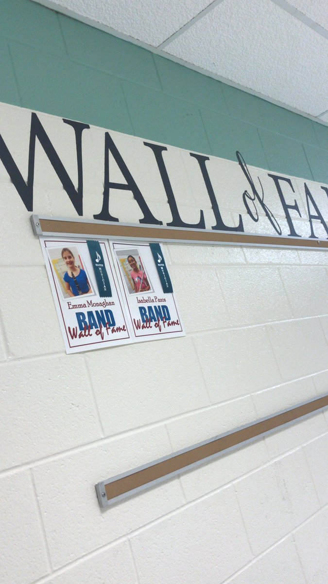 Our first two Wall of Famers are up in record time! Maybe I need to set more challenging goals... #tooeasy #proudpuma #bandkidsrock #Congratulations @colinpowelles