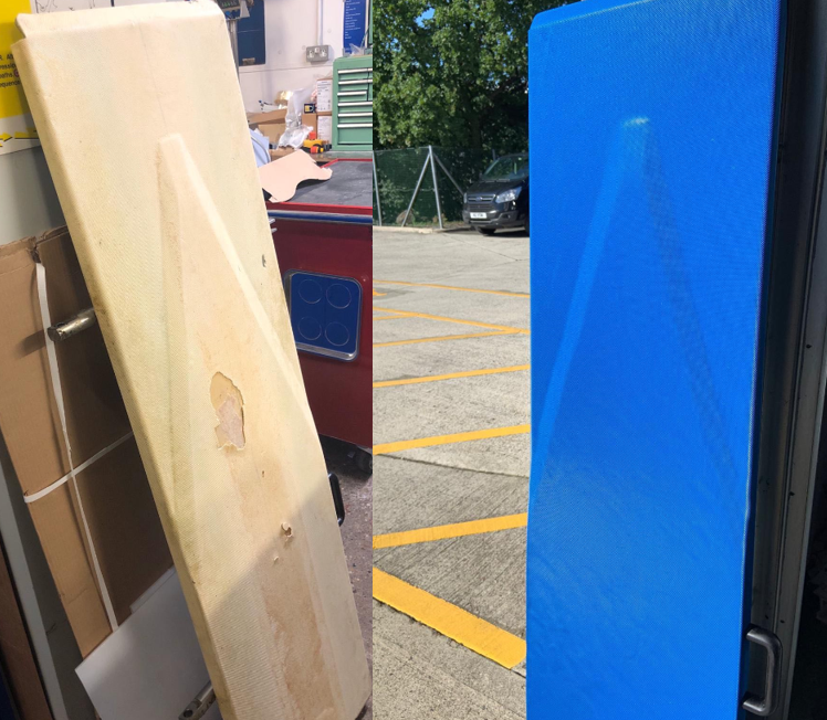 Vulcanising_SW's tweet photo. Before and after! Shots of a recently repaired bakery moulder pressure board now complete and in action with a new surface, created and installed by VSW Inc Belting Solutions. 👍 A good job well done.
#bakeryproducts #bakery #conveyorbelting #bread https://t.co/oD5WLBJZEF