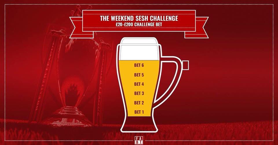 FABTBettingTips's tweet photo. WHO IS UP FOR A WEEEKEND SESH⁉️💰
Our first weekend sesh of the season was a monster success last weekend! We nailed all six of our bets and turned £20 into £200.
Smash ❤️ to get involved this weekend!
#FOOTBALLTIPS #challenge #weekendsesh #fabtchallenge https://t.co/4MnOLf07Jk