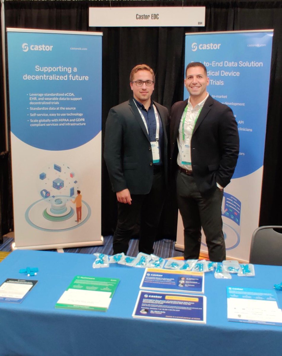 Castor's tweet photo. Thank you to all our customers, partners and colleagues for an amazing #SCDM2019. The future of clinical data management is bright! #DataSavesLives https://t.co/fF5cZezufN