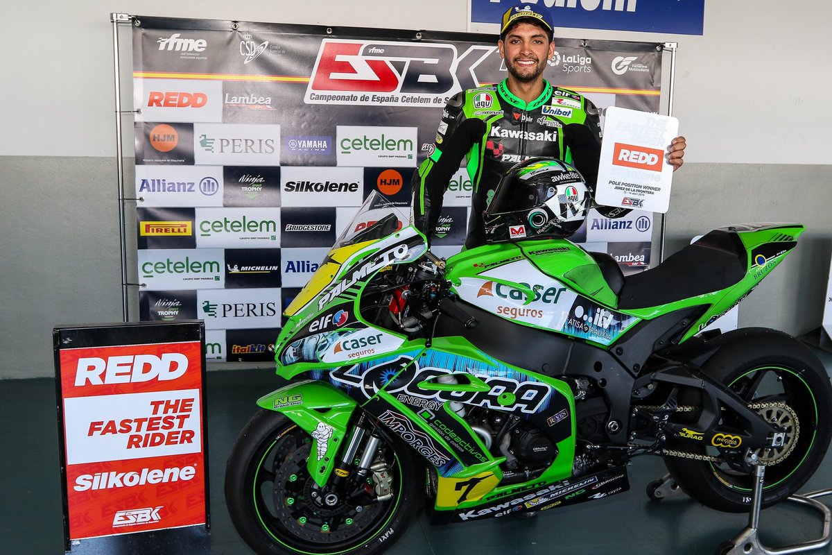FamiliaPais's tweet photo. #MaxiScheib #Chile Team @KawasakiPalmeto Líder del Campeonato Español de Superbike @CetelemSpain @rfme_oficial y en portada de afiche de la próxima fecha este fin de semana en @CircuitoNavarra https://t.co/o218p9VJUi