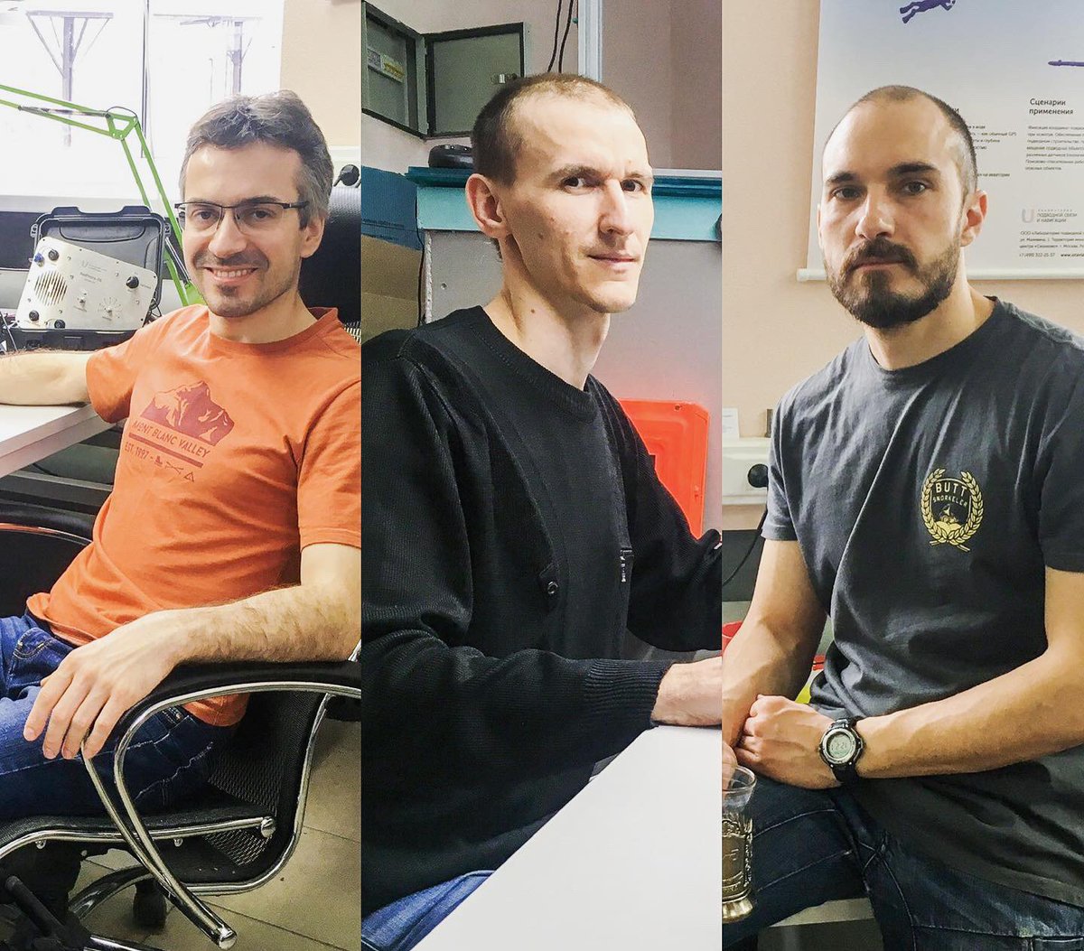 unavlab_en's tweet photo. 2013 vs. 2019 🔥 
Have our guys changed a lot?

In 2015, we officially became a manufacturer of commercially available devices and complexes of wireless navigation and communication under water, used in a wide range of underwater works by both divers and ROV/AUV. https://t.co/Agkyzzzgtb