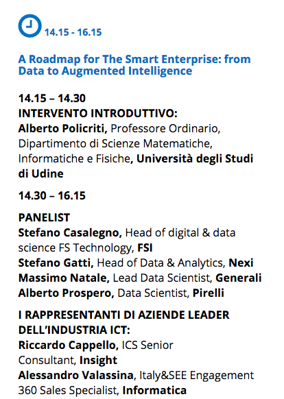 TIG_italia's tweet photo. Si parte ad AI &amp; Data summit 2019 con i nostri tavoli di lavoro, discussioni sulle tecnologie, sui nuovi mercati e modelli di business, sulle esperienze, modelli e case studies delle migliori start-up emergenti nel settore #TIGAI https://t.co/UySo1JKnFI