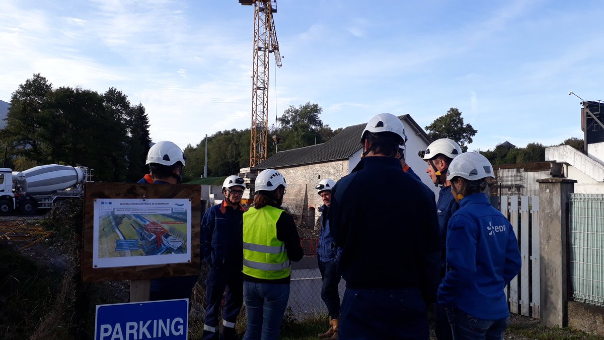 DelcorAndre's tweet image. #territoire : Ce matin, l'équipe @EDF_Hydro_SO d'Asasp en visite à la centrale des Forces Motrices de #gurmencon !!! Merci à Christine et son équipe pour la découverte de ce beau #chantier d'amélioration de la continuité écologique. #passion #hydroelectricite