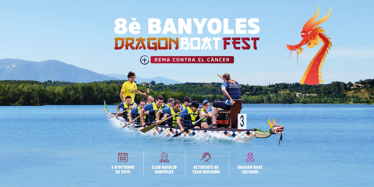 Moltes gràcies a <a href="/Escubedo/">Escubedo SA</a> per la seva participació en el nostre 8è Banyoles #DragonBoat Fest aquesta vegada vinculat a la lluita contra el càncer a favor de la Fundació <a href="/OncolligaGi/">Oncolliga Girona</a> T'esperem!
Recorda 5 d'octubre al <a href="/CN_Banyoles/">CN_Banyoles</a> de 10h a 15h.