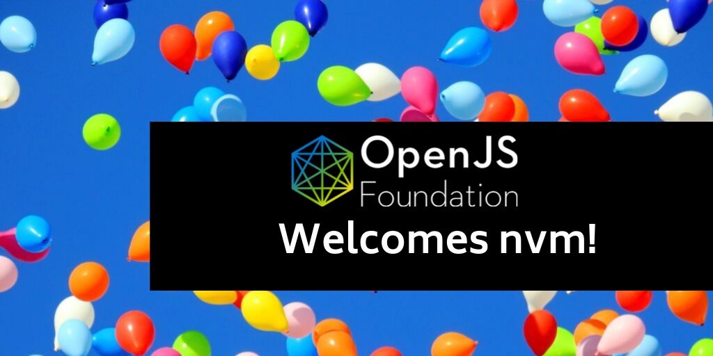 openjsf's tweet image. A big welcome to nvm, the OpenJS Foundation&apos;s first project as a merged foundation! Learn more about nvm and its important role in the JavaScript and @nodejs ecosystem! bddy.me/2pEBGu1
