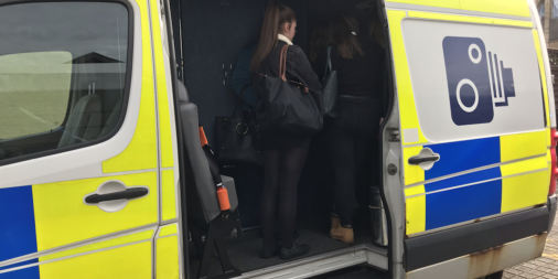 edinyoungdriver's tweet photo. #Edinburgh secondary are learning all about #RoadSafety at #YoungDrivers2019 through a variety of interactive displays from @NHS_Lothian @safetycamscot @policescotland and a mock court run by @DigbyBrownLLP showing the impact of reckless driving. #edinyd https://t.co/dO8kGwG41t